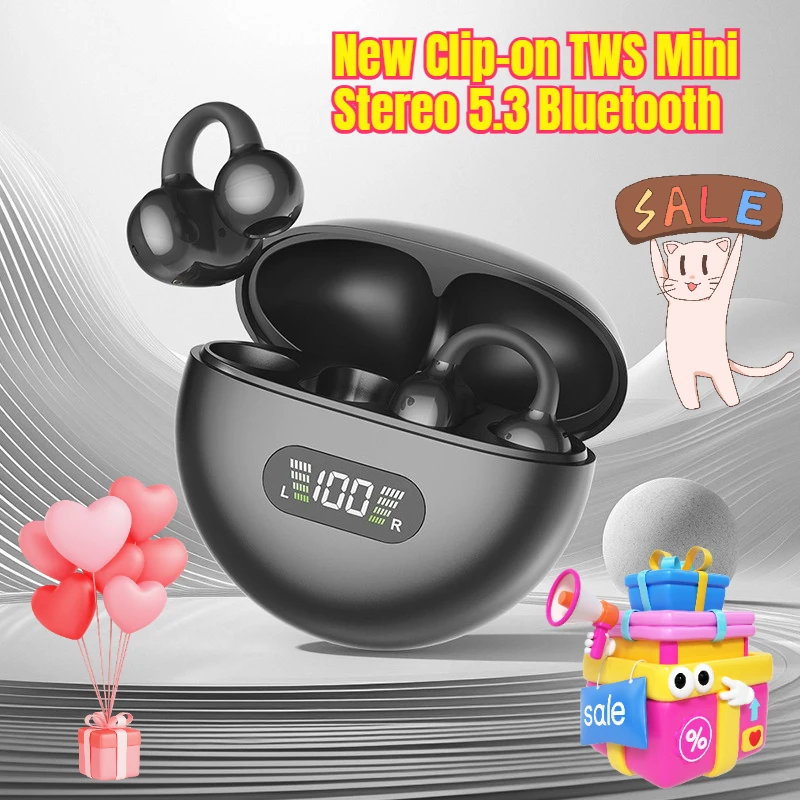 

New Clip-on TWS Mini Stereo 5.3 Bluetooth with AI Intelligent Simultaneous Translation