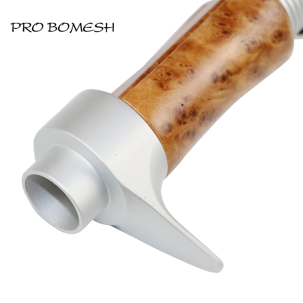 Pro Bomesh 1Pcs 28.4g 30.9g Wood Spinning Reel Seat Casting Reel Seat DIY Fishing Rod Building Component Accessory