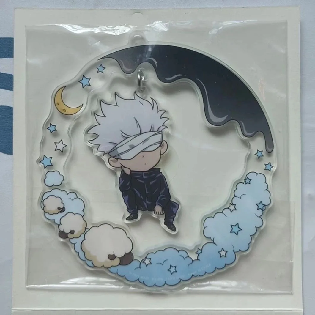 다섯 가지 계몽 주문: 전쟁에 돌아가기 호랑이 지팡이 블랙 휴 아크릴 코스프레 주변기기 열쇠고리 배낭 펜던트