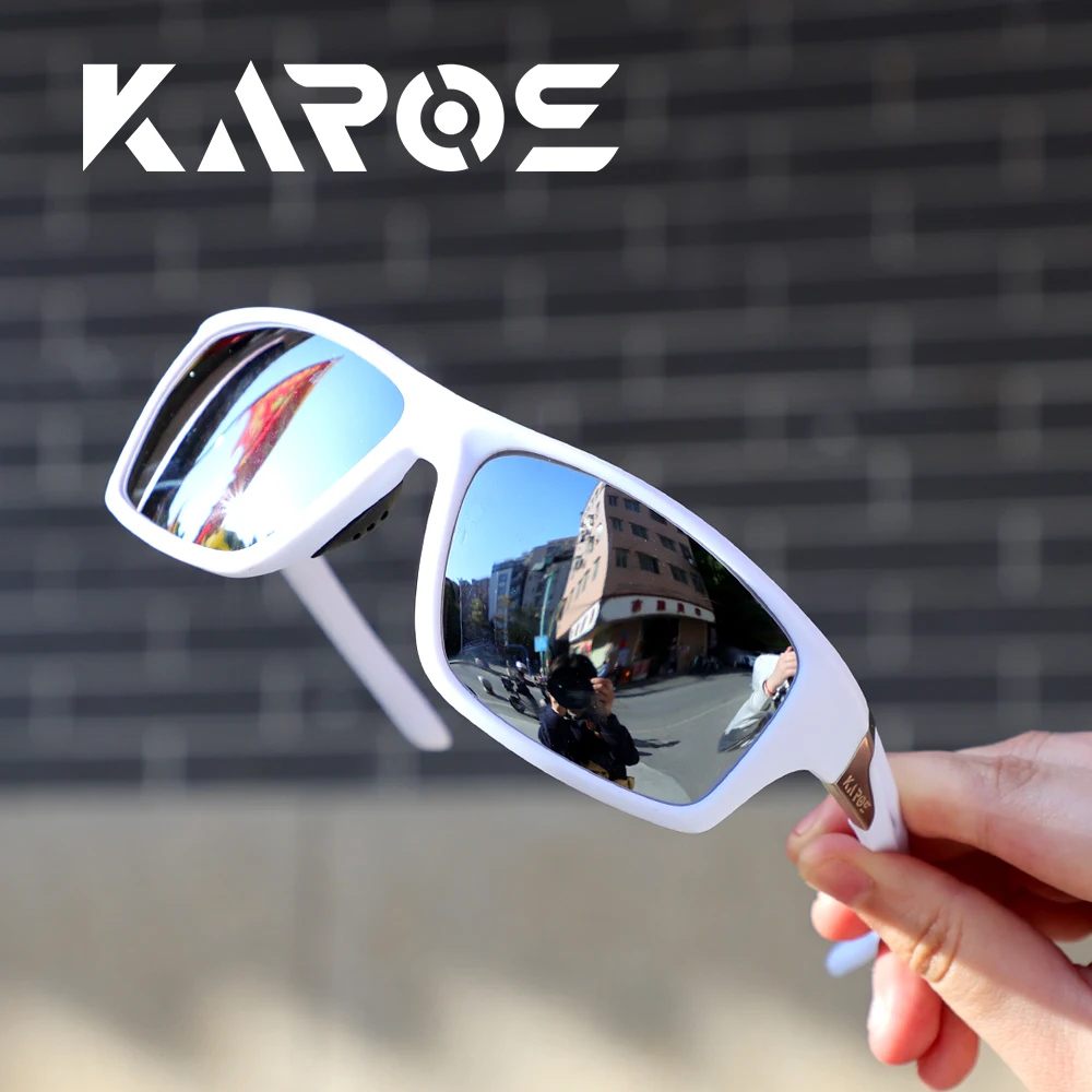 Karos Polarisierte Sonnenbrille UV400 für Männer und Frauen, Radfahren, Angeln, Laufen, Outdoor-Sport, Fahrradbrille zum Fahren und Reiten YZ2012