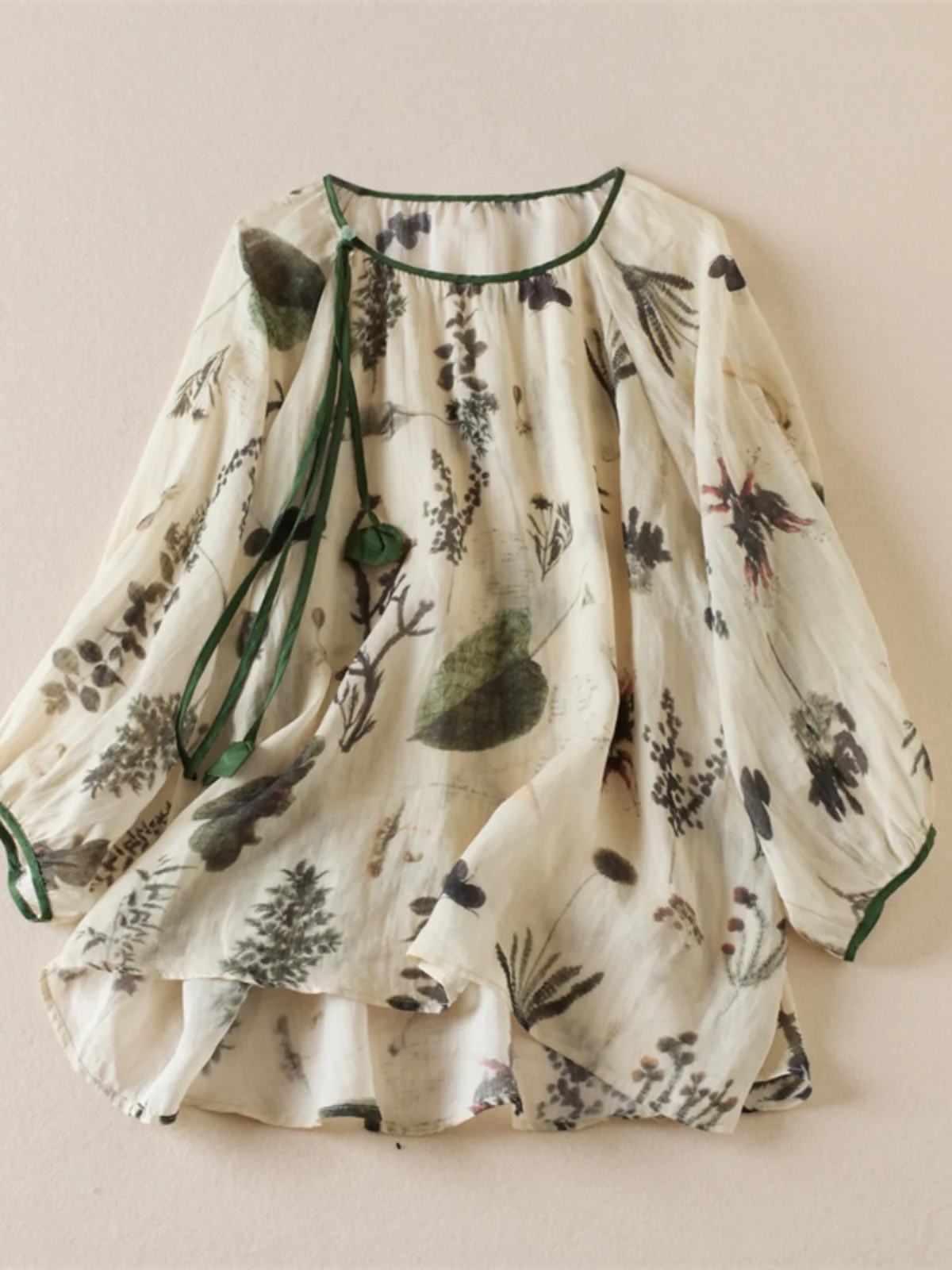 

Хлопковое льняное ort Sve irt Женское нижнее белье из смеси хлопка с художественным принтом, свободный крой, круглый Ne Summer irt