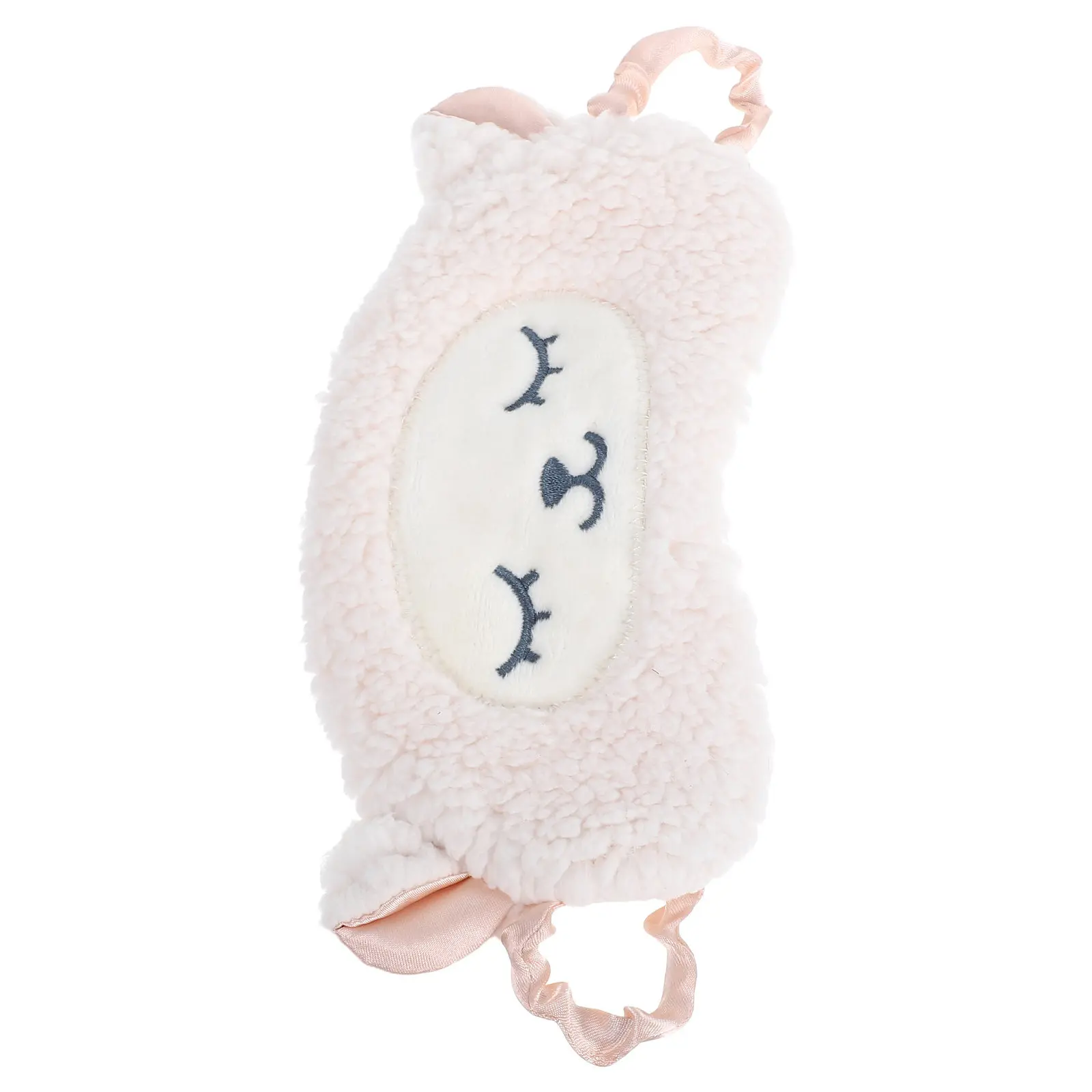 Light Blocking Eye Mask Sheep Design Breathable Material Adjustable Elastic Band for Uninterrupted Sleep Travel Home Office Nap