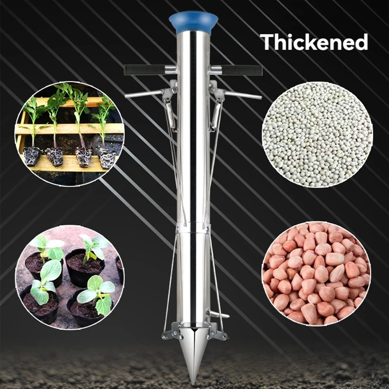 

Young Plant Seedling Transplanter Vegetable Agricultural Tools Pepper Planting Rapid Seeder Stainless Steel Garden Tools