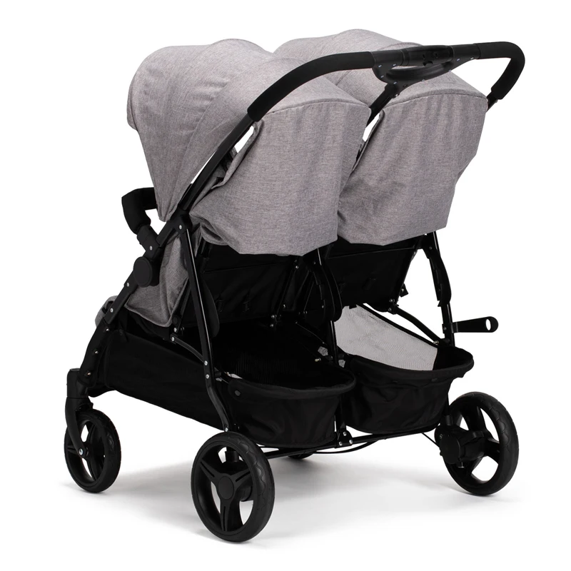 Twin Stroller double pushchair Suitable from Birth Lightweight Compact Fold side by side twin stroller