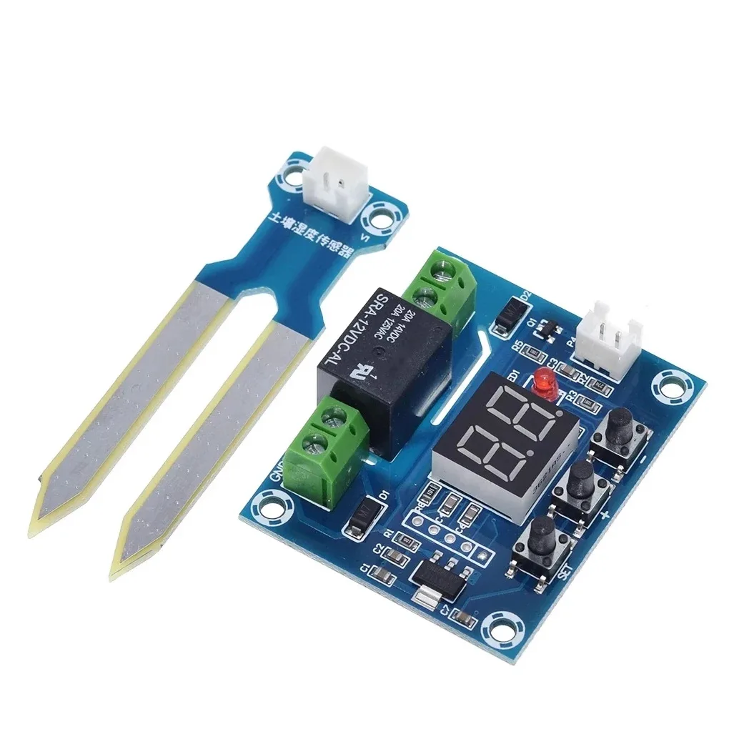 

XH M214 Soil Moisture Controller Module Digital Display Automatic Watering System for Potted Plant DIY Flower Pot