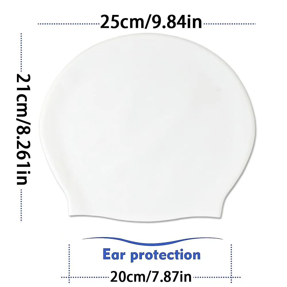 Extra Large Silicone Swimming Cap for Long Hair
