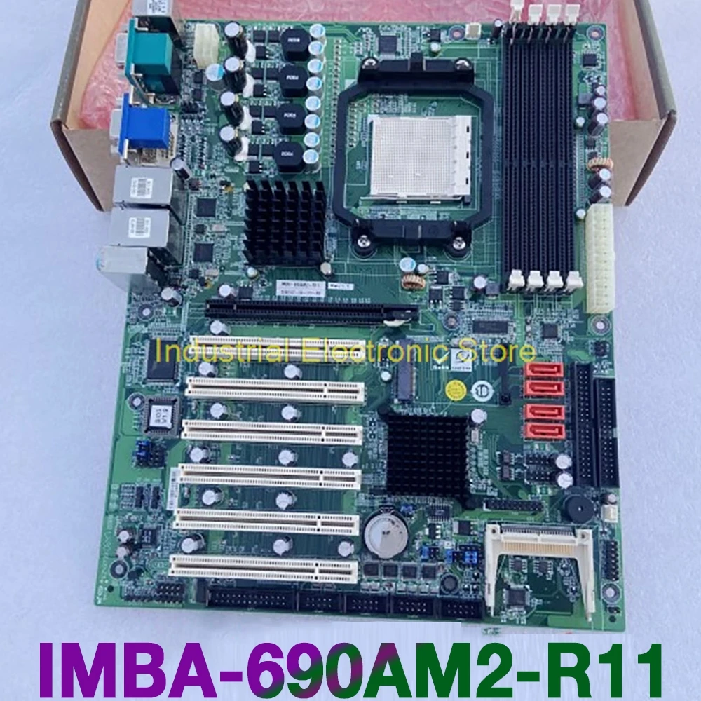 Industrial Computer Motherboard Dual Network Port 6 PCI For IEI IMBA-690AM2-R11