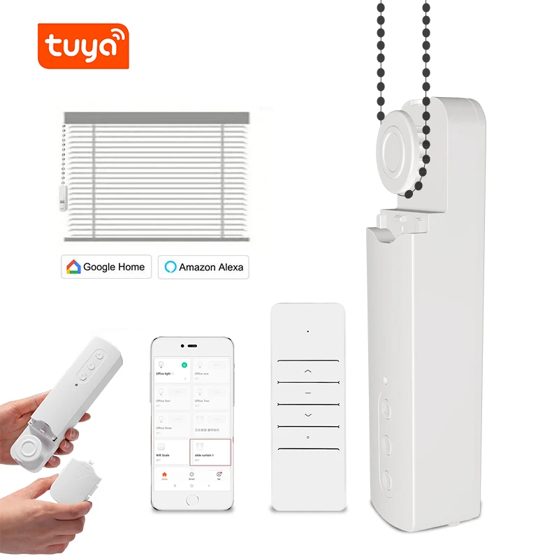 

Tuya Wifi Smart Home Automatic Blind Motor Electronic Curtain Opener with Voice Control for Bathroom Set Smart Curtain Drivers