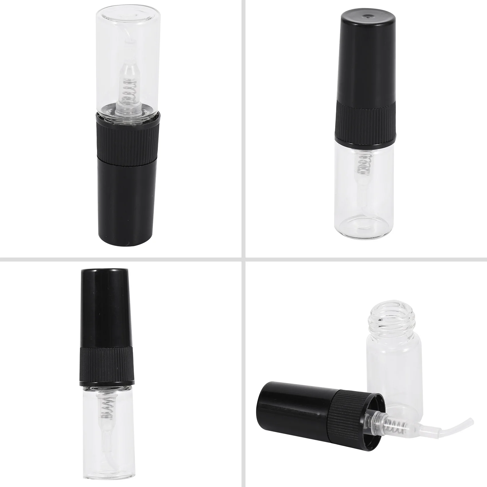 Stabile-10 mini bottiglia di profumo in vetro portatile da viaggio, bottiglie spray in vetro per profumo vuote