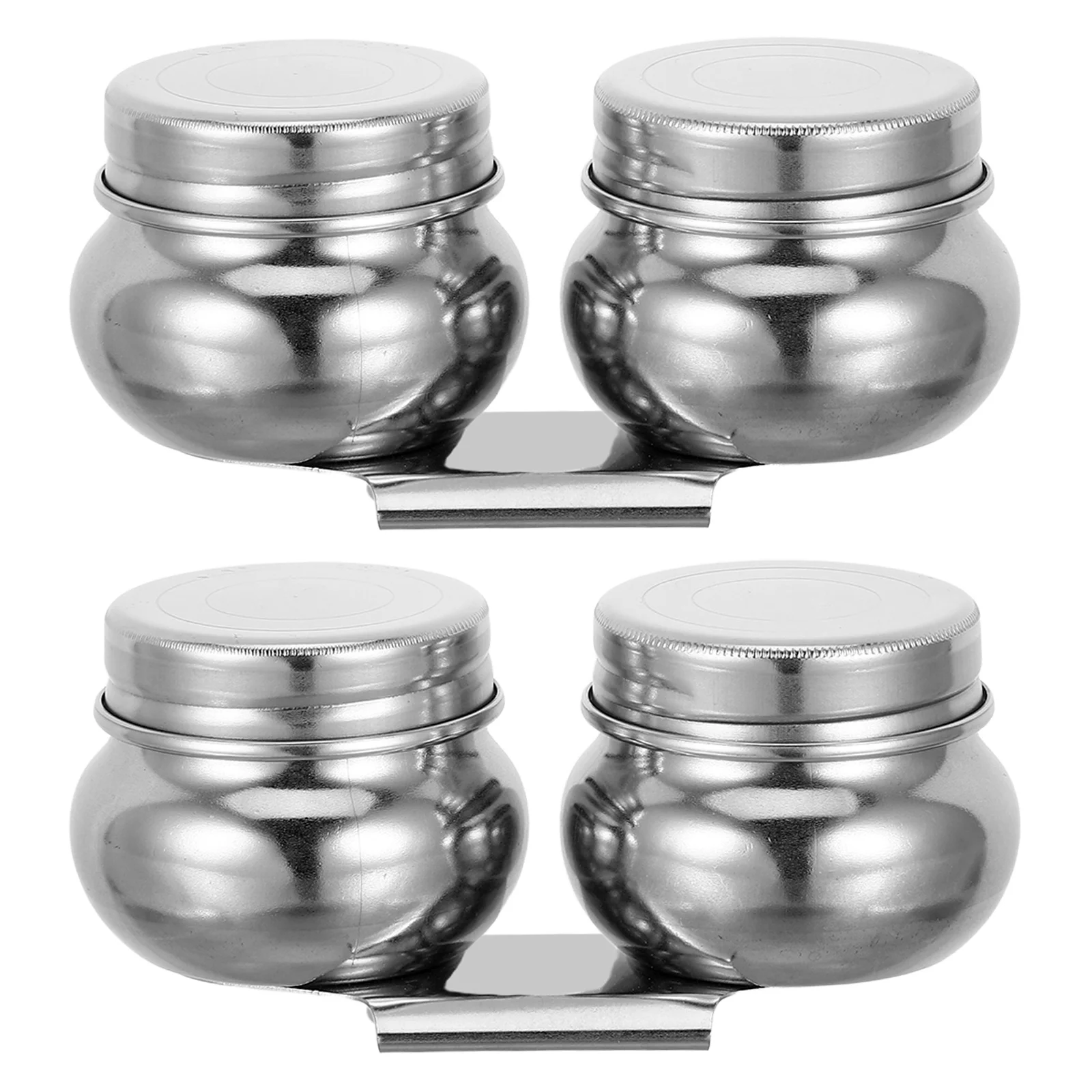 

2Pcs Stainless Steel Paint Brush Washer Cup with Clips Dual Oil Painting Palette Container Outdoor Cleaning Tool for Artists