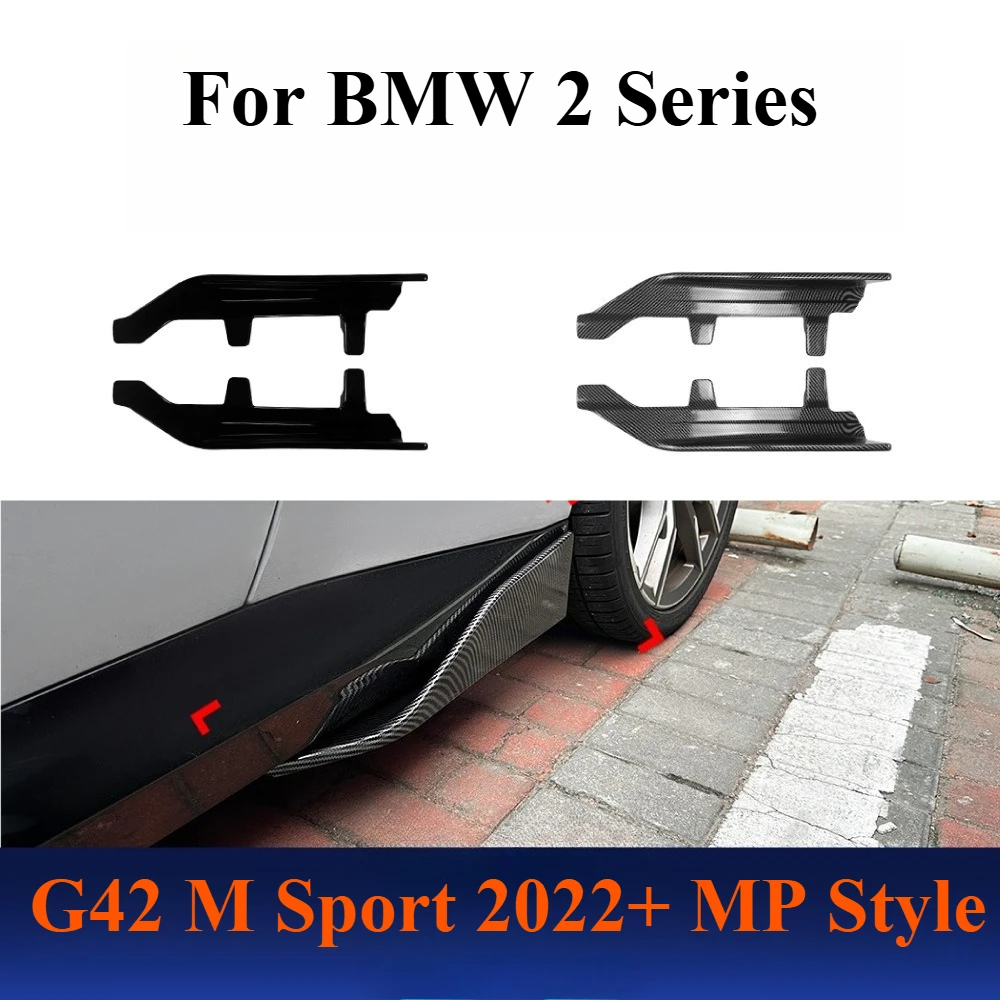 

For BMW 2 Series G42 M Sport 2022+ MP Style Side Skirt Splitter Aero Spoiler Body Kit Exterior Upgrade Modification Accessories