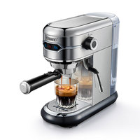 HiBREW Coffee Maker Cafetera 19 Bar Inox Semi Automatic Super Slim ESE POD& Powder Espresso Cappuccino Machine Hot Water H11