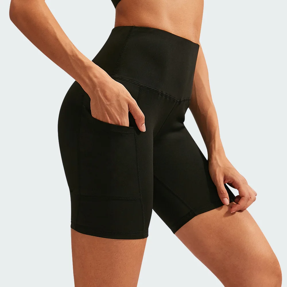 Women Yoga Shorts High Waist Workout Gym Shorts Fitness Yoga Lift Butt Fitness yoga leggings Running Cycling Short Pants