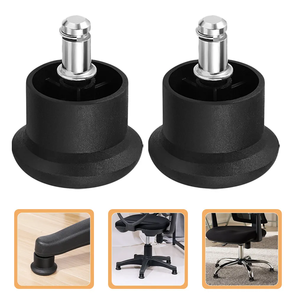 10Pcs Office Chair Mushroom Wheels Heavy Duty Replacement Base Anti Slip Bell Glides Fixed Office Chair Casters Floor Stopper