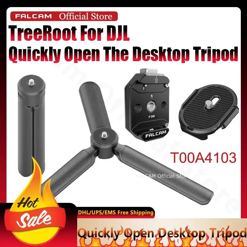 Falcam Official TreeRoot Quick Open Desktop Tripod Multi-Hole Base for DJL Handle Bottom Stand Camera Desktop Stand Portable