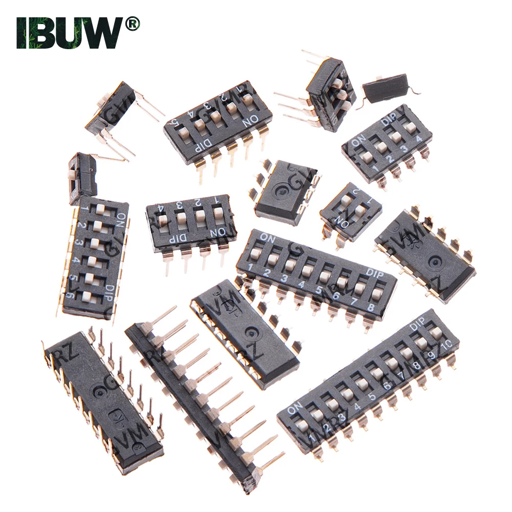 Picture 3: 5PCS Slide Type Switch Module 1 2 3 4 5 6 7 8PIN Snap Switch 10PIN 2.54mm Pitch Toggle Switch DIP SMD DIP Switch Connector