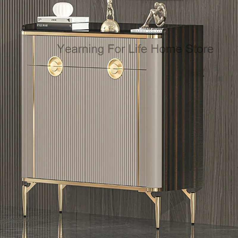 

Luxury Nordic Shoe Cabinet Organizer Mobile Display Hidden Bedroom Shoe Shelf Slippers Entrance Hall Zapatero Home Furniture