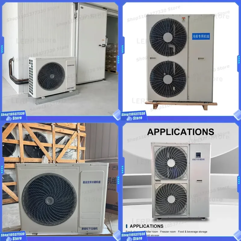 Emerson Scroll Compressor Integrated Refrigeration Unit Energy Saving Plug In Cooling System For Small Medium Cold Storage