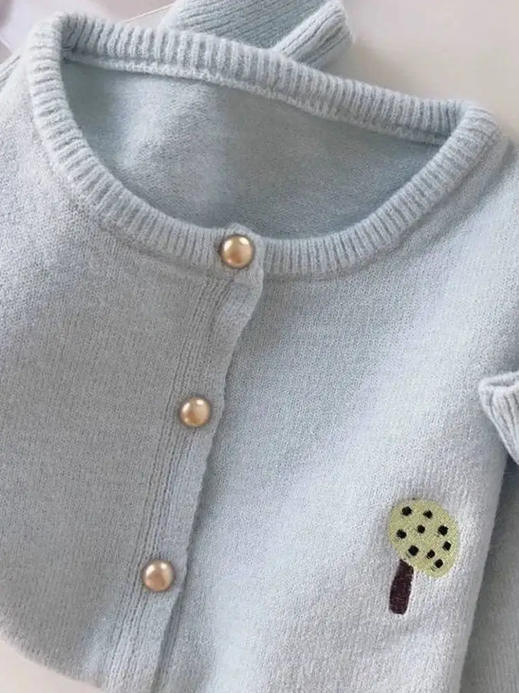 

Женский вязаный открытый кардиган, свитер, однотонный свободный крой, круглый, весна-осень, новое модное пальто небольшого размера