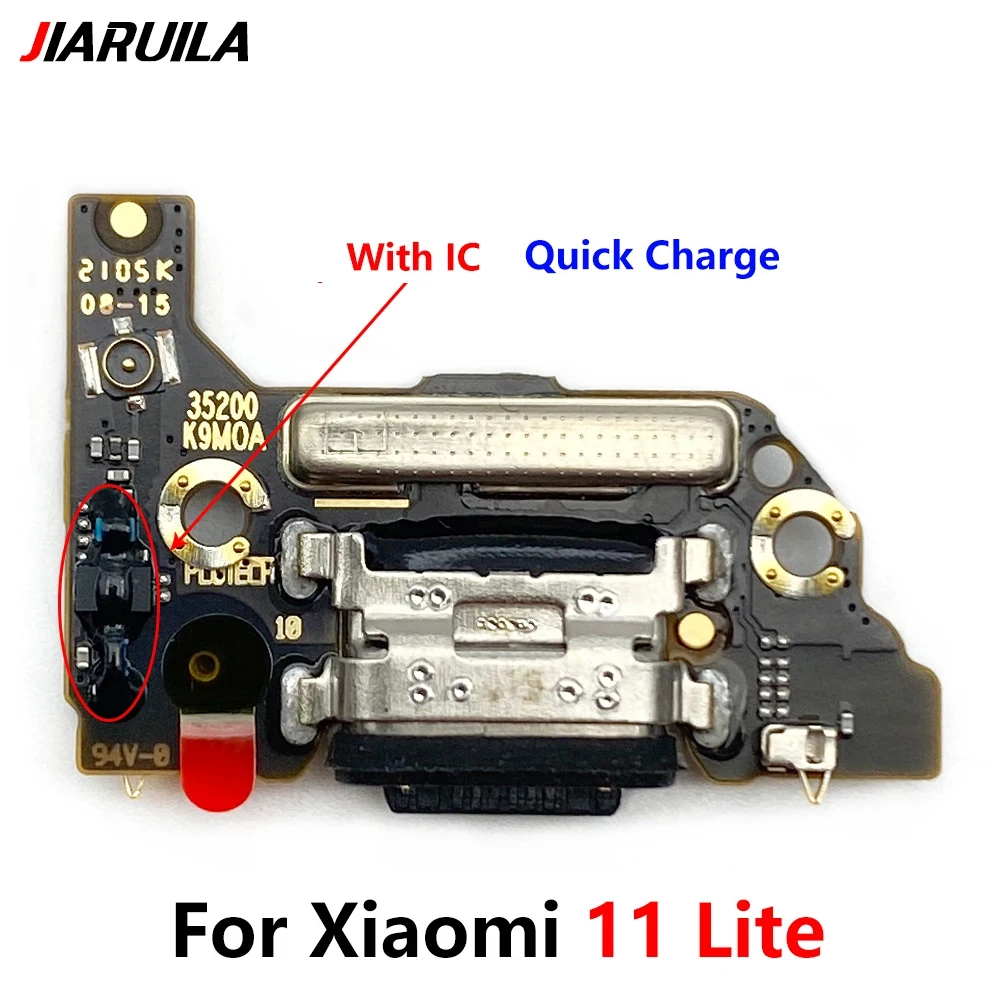 USB Charging Port Mic Microphone Dock Connector Board Flex Cable For Xiaomi Mi 11 Lite m2101k9ag 4G 5G Repair Parts