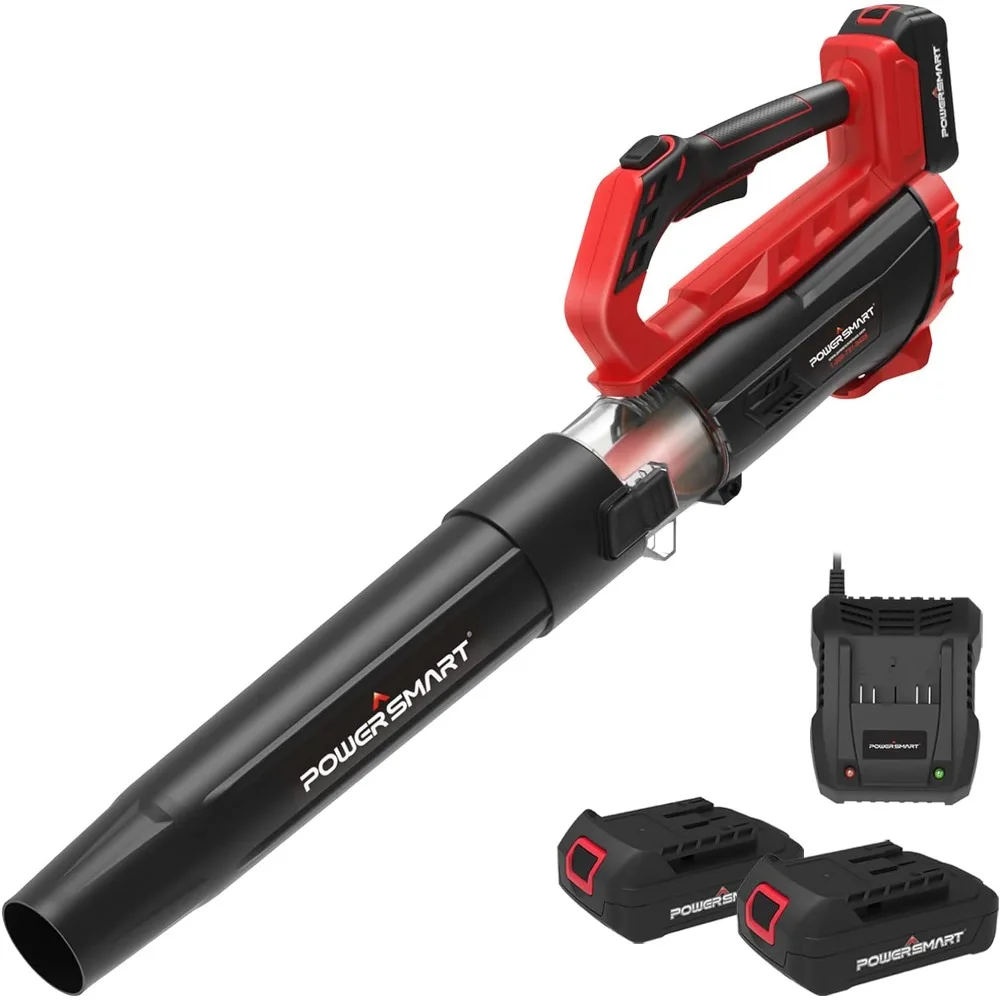 

20V Cordless Leaf Blower with 2 Batteries and Charger, Blowers for Lawn Care, Snow Blowing & Yard Cleaning