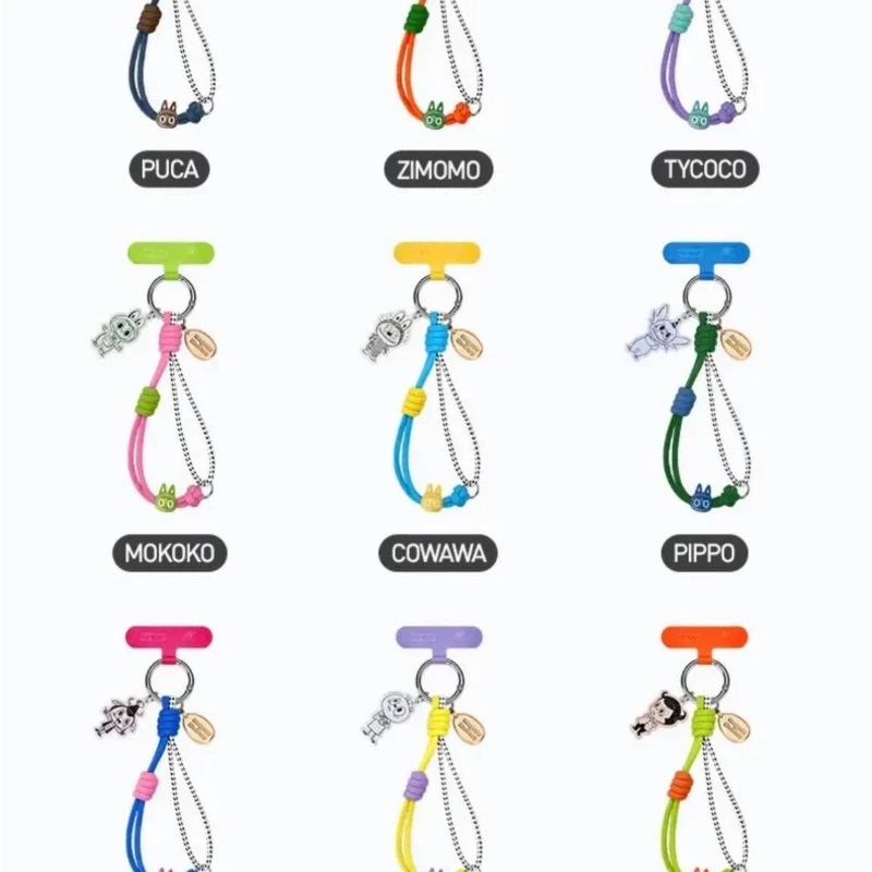 

Genuine Pop Mart The Monsters 10th Anniversary Phone Lanyard Blind Box Cute Cartoon Pendant Desktop Decoration Gifts Mystery Box