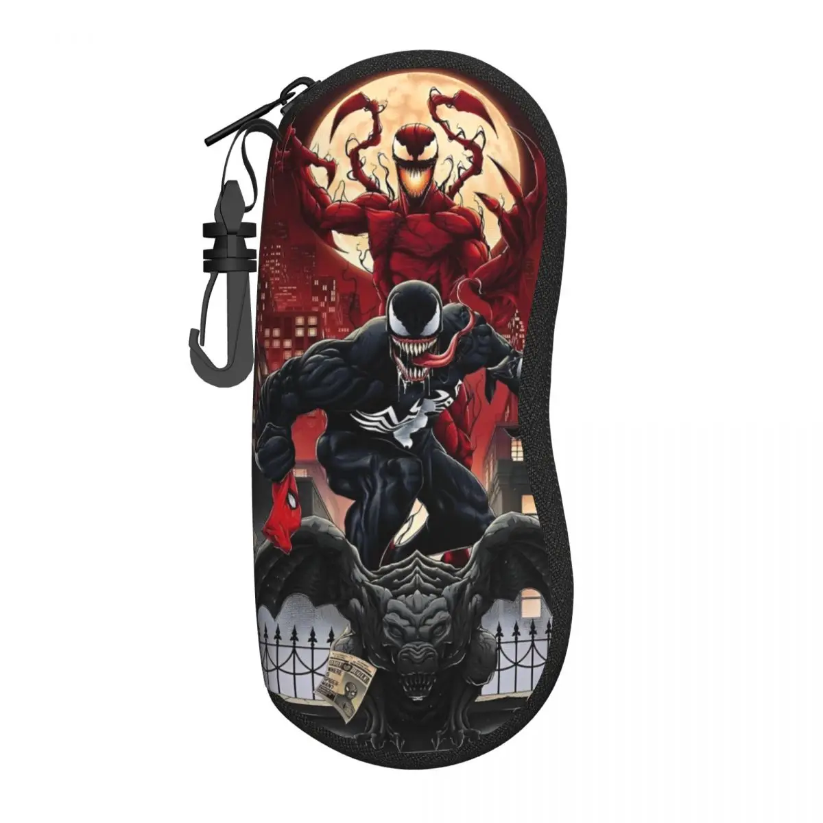 

Чехол для очков Venom Let There Be Carnage, защита от падения, коробка для чтения с героями мультфильмов и комиксов, маленькая коробка для очков