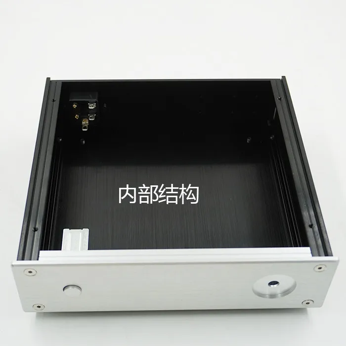 216 Preamp All Aluminum Alloy Chassis Power Supply Case Silver Front Black Rear