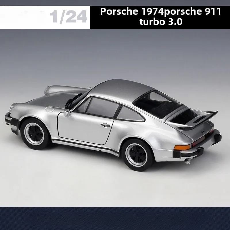 WELLY 1:24 Porsche 911 Turbo 3.0 1974 Alloy Car Diecasts & Toy Vehicles Car Model Miniature Scale Model Car Toy for Children