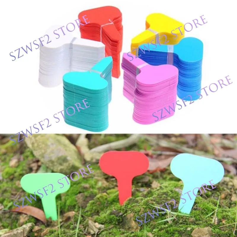 50/100pcs Colorful Plant Labels tags Markers Garden tools Vegetable Seedings Tags Sign PVC Gardening Stake Soil Paint Waterproof