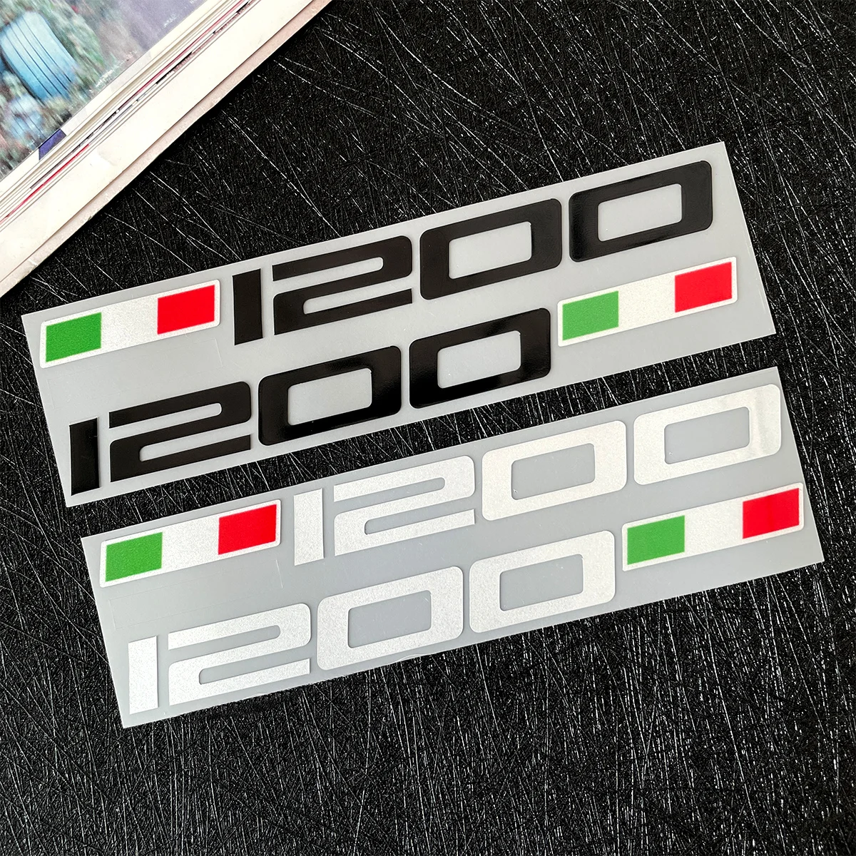 For Ducati Monster 695 821 1200 1 Pair Reflective Motorcycle Stickers Decor Moto Body Fuel Tank Fender Vinyl Decals Accessories