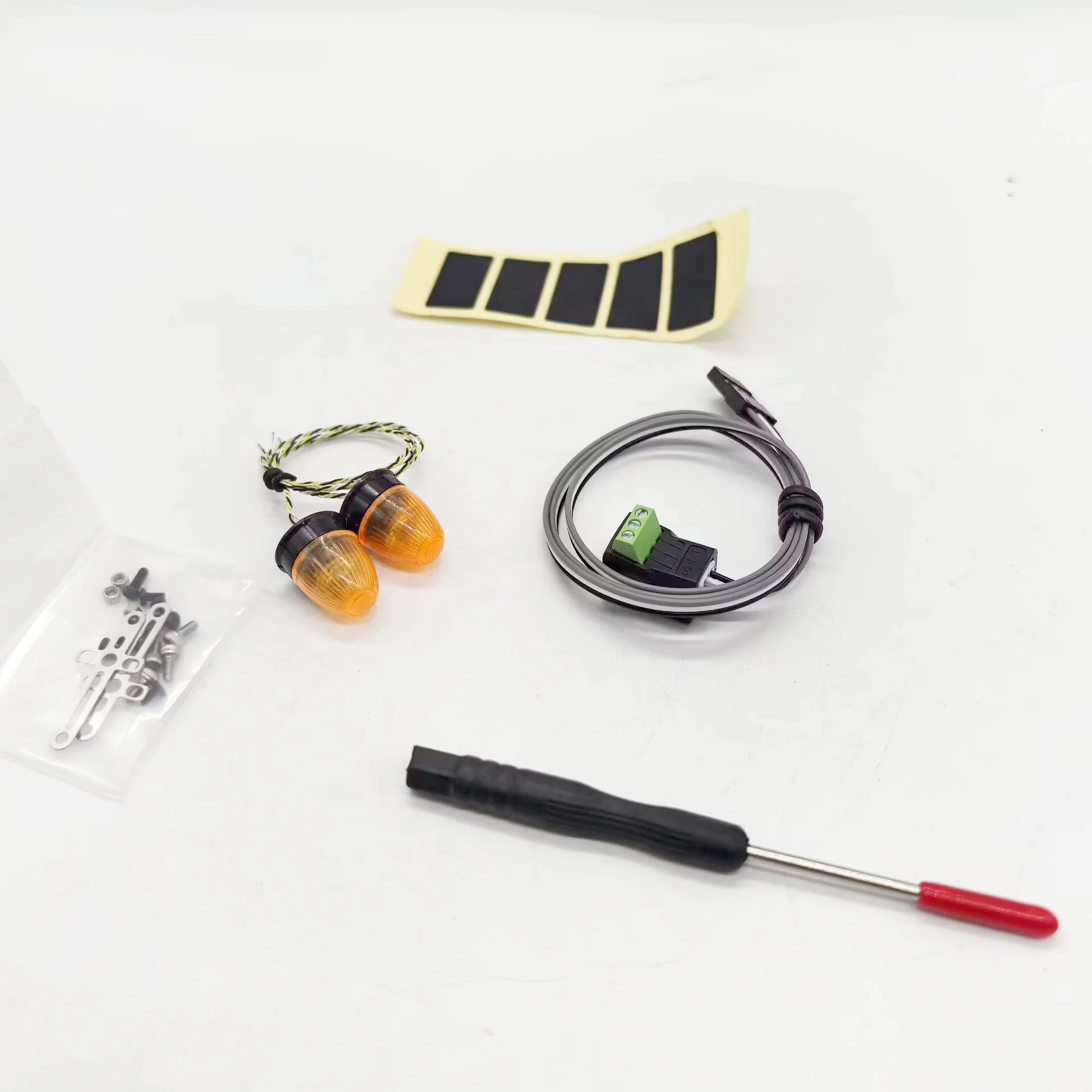 RC 1/14 JUWUBA LKW LED Gelbes Rotierendes Licht Technische Leuchte für Tamiya für SCANIA Bagger Bulldozer für LKW DIY-Teile – Detail 9