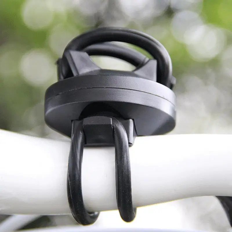 360 Degree Rotatable Bike Flashlight Holder Universal Handlebar Clip for LED Lamp Night Cycling Security Accessory