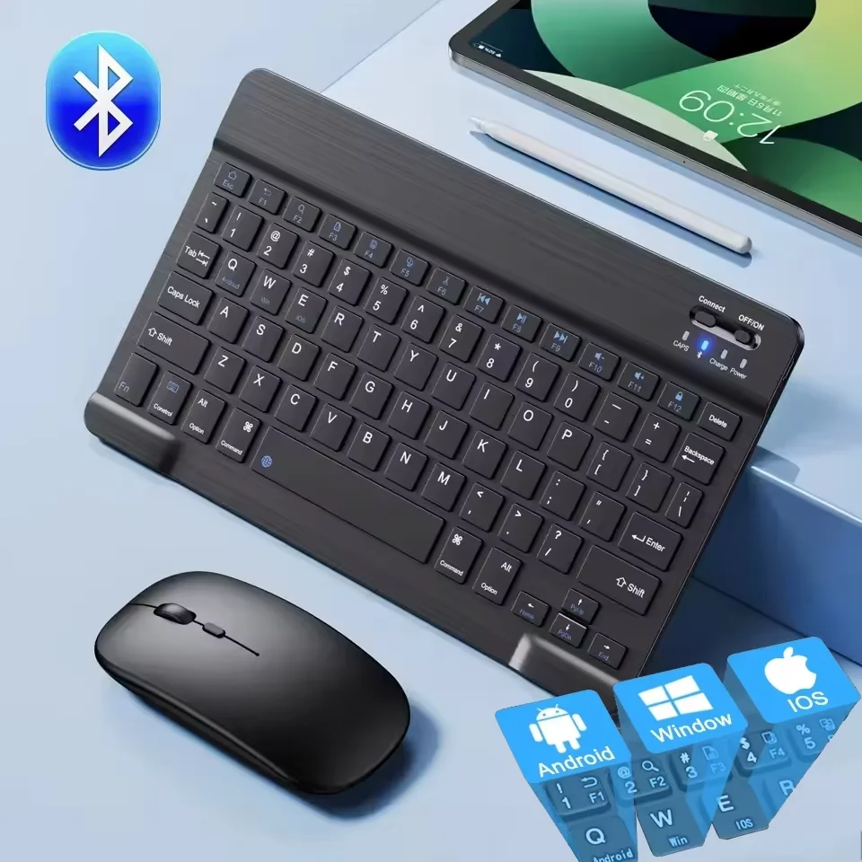 بلوتوث اللاسلكية لوحة المفاتيح Teclado لباد لوحة المفاتيح الماوس كومبو ل شاومي سامسونج هواوي اللوحي أندرويد IOS ويندوز كمبيوتر محمول,Arabic keyboard,لوحة مفاتيح عربية