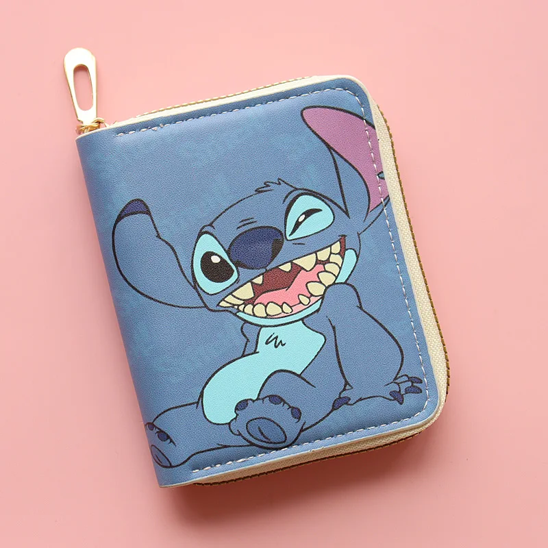 Wholesale Kawaii Disney Stitch Wallet Children Lilo and Stitch Coin Purse Birthday Gift Anime Figures Tote Bag Handbag Girl Gift