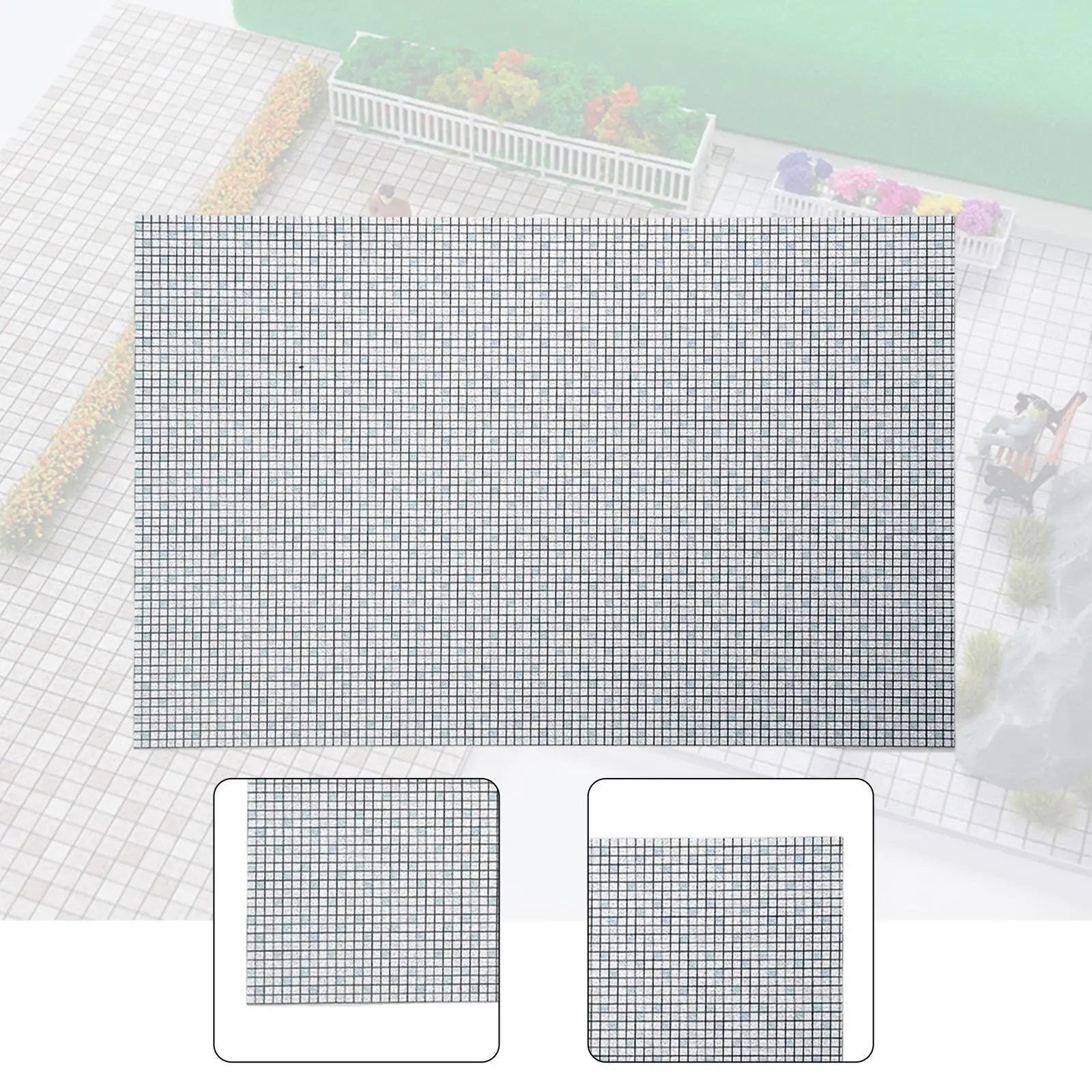 Mini plancher pour maison de poupée décoratif réaliste créatif carrelage Mini planche de sol pour bricolage échelle modèle bâtiment paysage disposition