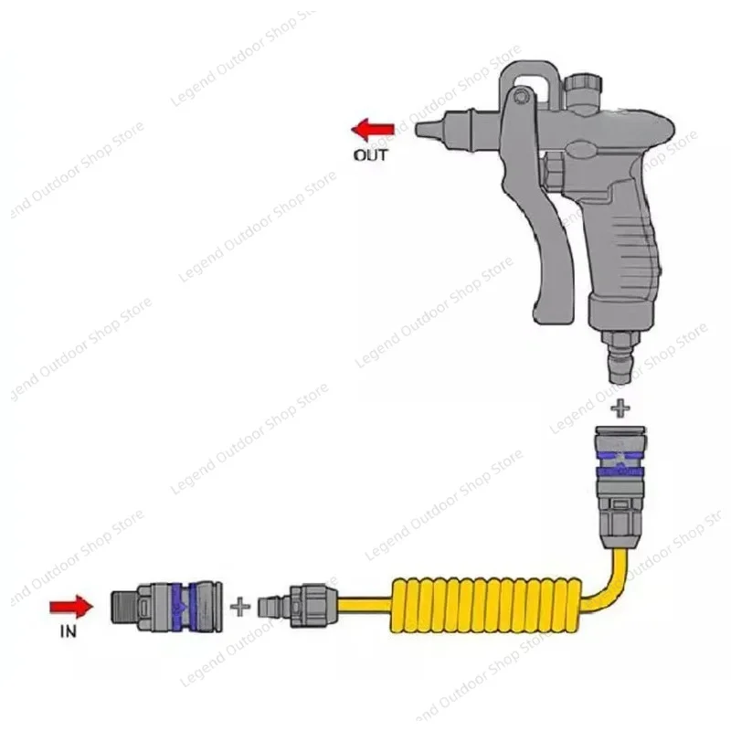 JHG-2 PP Plastic Anti-Static Dust Removal T-805J PU Hose for ESD Workshop SMT Line
