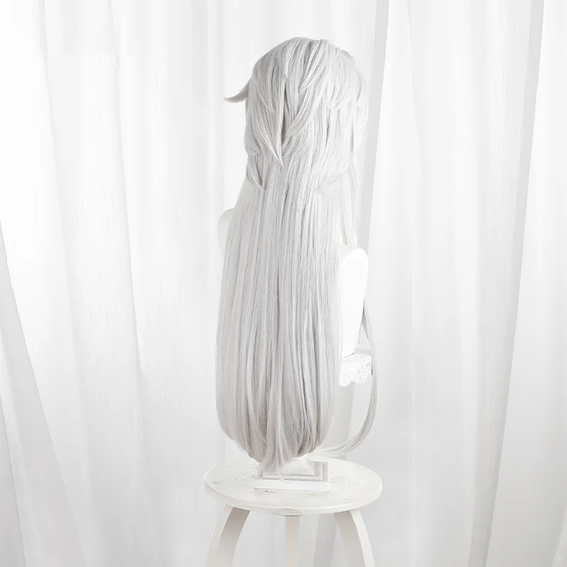 ゲームアイデンティティ V 芸者般若フォームコスプレウィッグシルバーホワイトロングコスプレヘアコミコンパーティー大人女性男性