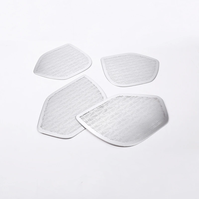 4pcs For Land rover Range Rover VELAR 2017 2018 2019 2020 Car Aluminum Alloy Door Speaker Cover Panel Trim Accessories