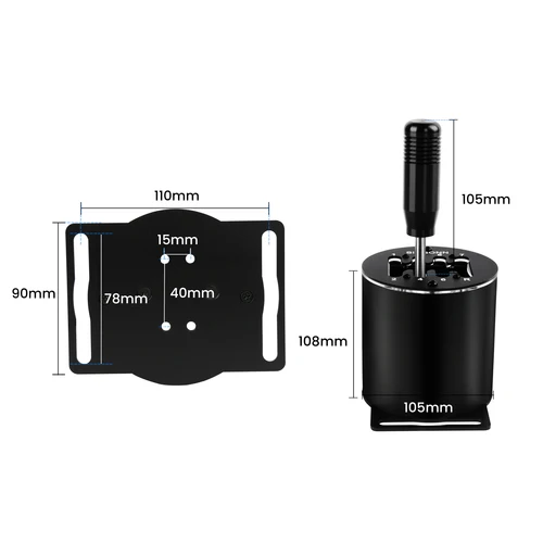 Imagen 2 del producto SIMSONN H Gear 7 + R Simracing palanca de cambios para Logitech G27 G29 G25 G920 Thrustmaster T300RS/GT Shift para simulación Sim juego de carreras