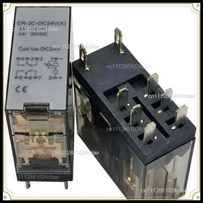 1pc   Electromagnetic DC relay CR-2C-DC24V (x), PCR-2C-T