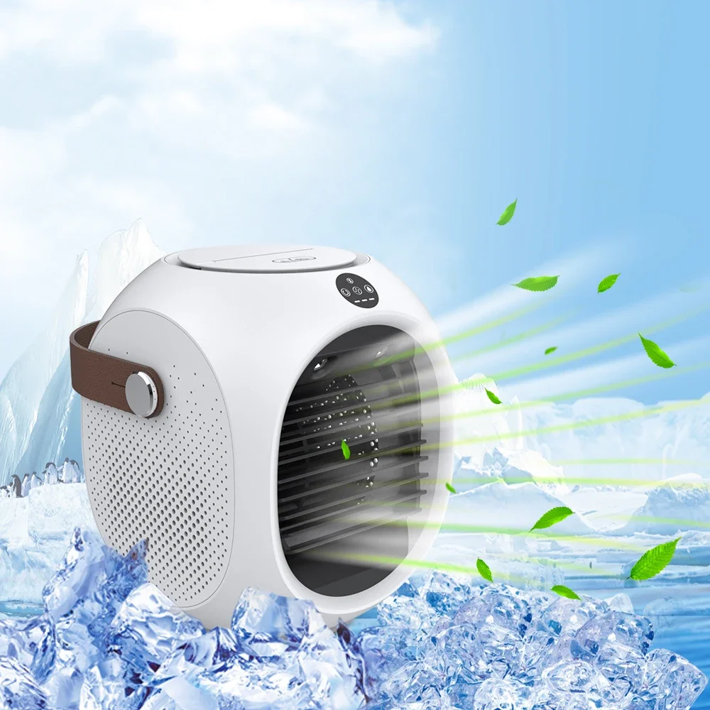 

-For Home Office Rechargeable intelligence Air Cooler Fan Wireless Mini Portable Air Conditioner