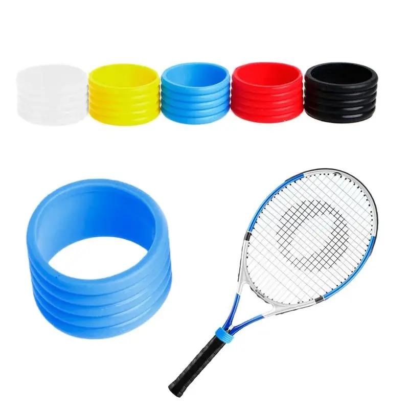 

Tennis Racket Handle Silicone Ring, Grip Elastic Protector, Overgrip Fix Ring, Absorbing Stretchy Rings, Sports Accessories