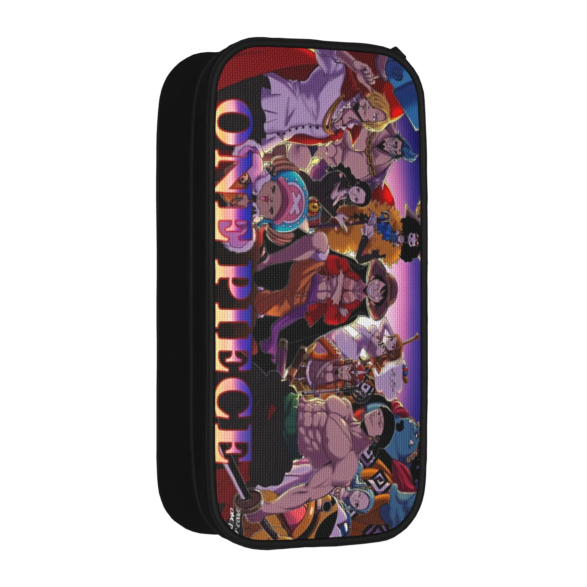 Lustiges One Piece Federmäppchen Luffy Anime Stiftetui Stiftebox für Mädchen Jungen Große Kapazität Taschen Schüler Schulgeschenke Schreibwaren