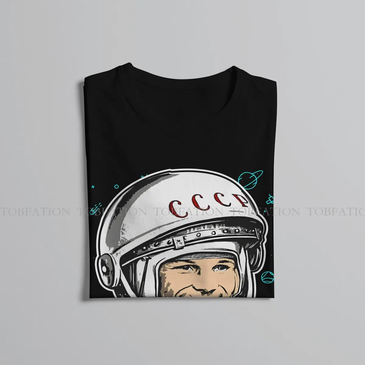 CCCP USSR Russian Soviet Union Yuri Gagarin Tshirt Graphic Men Tops Vintage Fashion Summer Clothing 100% Cotton T Shirt