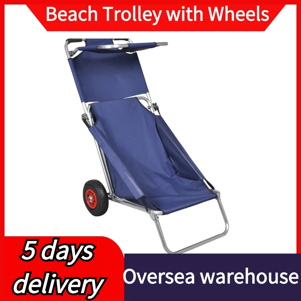 Beach Trolley Folding Beach cart Active Beach carts portable trolley  Beach cart Beach trolley Outdoor Camping Beach