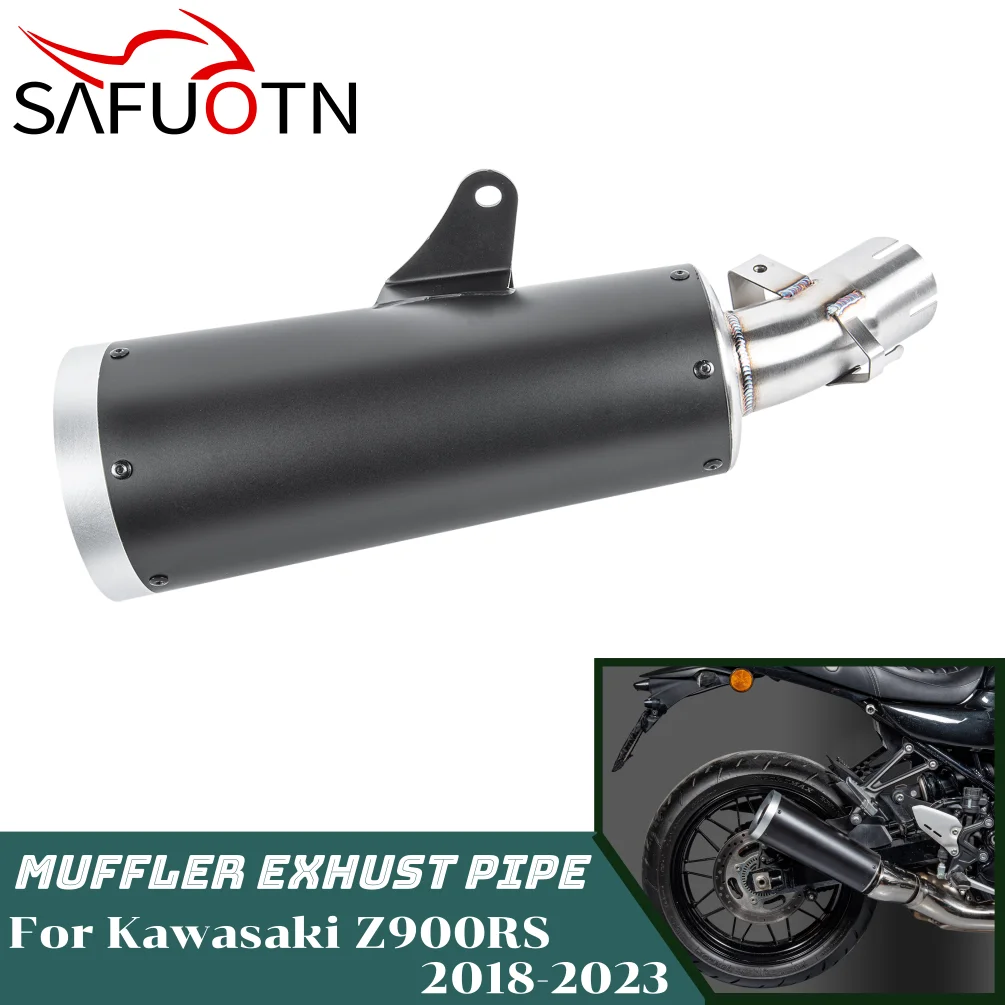 

Motorcycle Exhaust Muffler Pipe for Kawasaki Z900RS 2018-2024 Z900 RS SE Cafe ABS Stainless Steel Acccessories