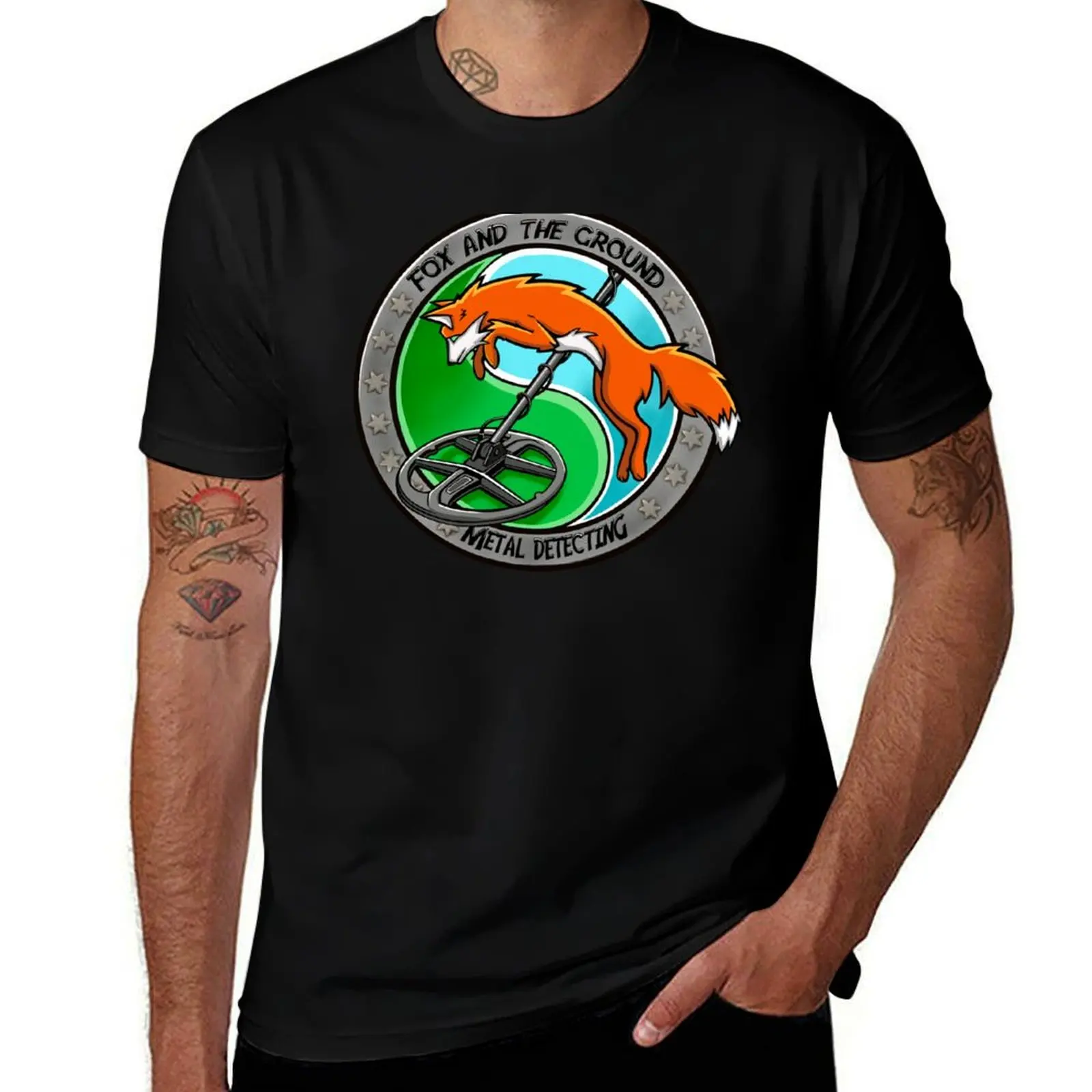 

Fox and the Ground metal detcting T-Shirt cotton t shirt pack cotton t shirts high quality T-Shirt