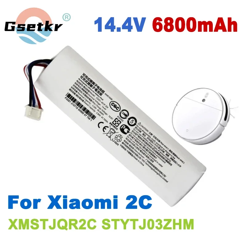 14.4V 2600mAh Battery Pack For Xiaomi Mi Robot Vacuum Mop 2 XMSTJQR2C STYTJ03ZHM 2C Accessories Replacement Batteries