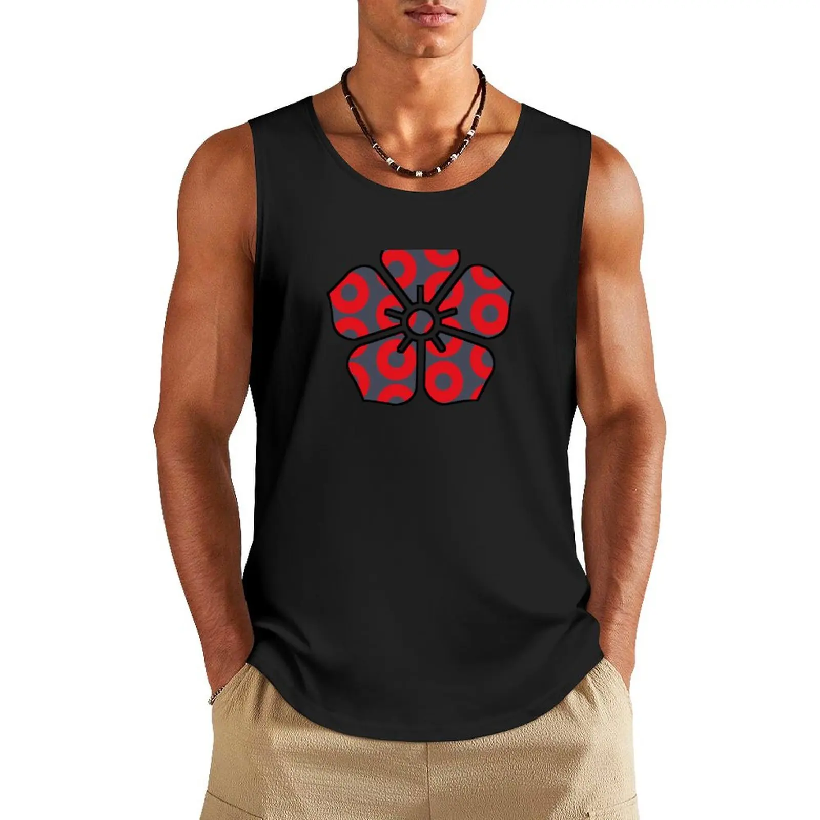 

Phish - Tropical Donut Flower Tank Top Vest for boy gym clothes for man